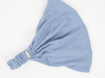 Headscarf headband- child size gaze pois or bleu baltique