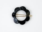  Small Flower Hair Clip pearl black