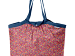 Pleated tote bag - Medium size cocktail de fleurs