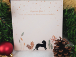 Christmas Card broderie anglaise noire