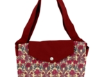 Tote bag with a zip poppy