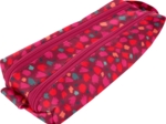 Double compartment school kit pompons cerise