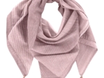 Pom pom scarf gaze lurex rose
