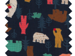 Cotton fabric grizzly