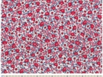 Jersey fabric rouge corolle