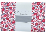 1 m fabric coupon rouge corolle