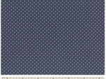 Jersey fabric pois blanc marine