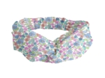 Children's double-breasted headband pastel fleuri
