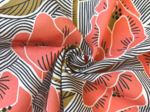 Cotton fabric ex2622 coral poppy