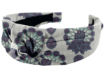 Large Crossed Headband lotus vert