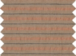 Coupon tissu 50 cm bronze copper stripe 