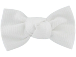 Small bow hair slide white