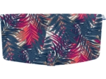 Flap of shoulder bag tropical fire