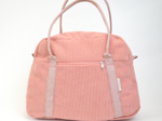 Bowling bag  blush pink corduroy