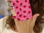 Make-up Remover Glove ladybird gingham