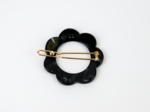  Small Flower Hair Clip pearl black