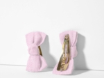 Small bows hair clips light pink
