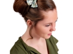 Bow tie hair slide paradizoo mint