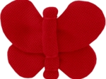 Butterfly hair clip red
