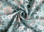 1 m fabric coupon ex2603 retro cornflower nude