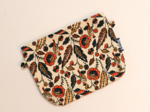 Tiny coton clutch bag plumes d'été