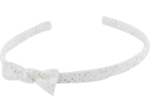 Thin headband white sequined