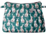 Mini Pleated clutch bag bunny