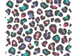 Coated fabric ex2505 multicolored leopard