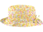 Rain hat adjustable-size T3 mimosa jaune rose