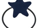 Pony-tail elastic hair star navy blue