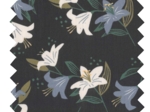 Cotton fabric ex2456 lily black