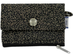 zipper pouch card purse glitter black