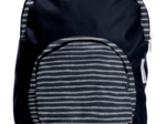 Children rucksack striped silver dark blue