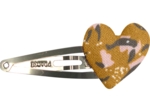 Heart hair-clips gypso ocre