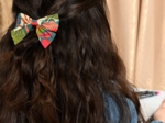 Bow tie hair slide fleurs des iles