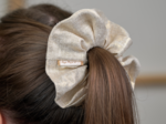 Scrunchie  glitter linen