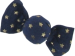 Mini sweet hairslide navy gold star