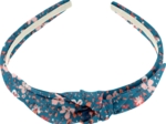bow headband fleuri nude ardoise