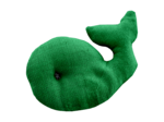 Whale clip bright green