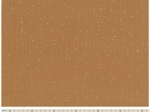 1 m fabric coupon gaze pois or caramel
