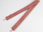 Narrow shoulder strap blush pink corduroy