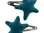 Star hair-clips bleu vert