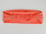 crossed headband neon orange gingham