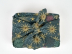 Furoshiki medium 48x48 ex2556 christmas star gold green blue