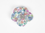 Flower petal hair slide small  pastel fleuri