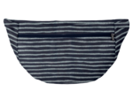 Banana bag striped silver dark blue