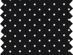 Coupon tissu 50 cm black spots