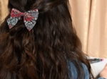 Bow tie hair slide jardin d'aurore