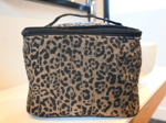 Large vanity mocha quilted leopard