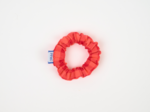 Mini Scrunchie coral red gingham